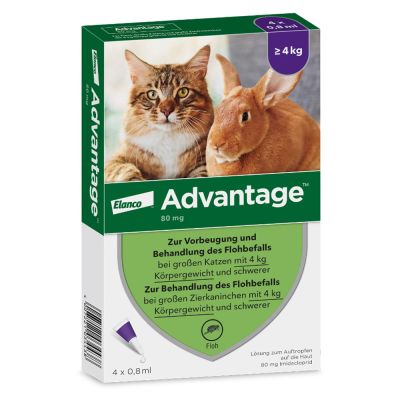ADVANTAGE 80 mg für Katzen und Zierkaninchen