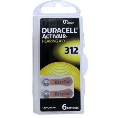 Batterie für Hörgeräte Duracell 312