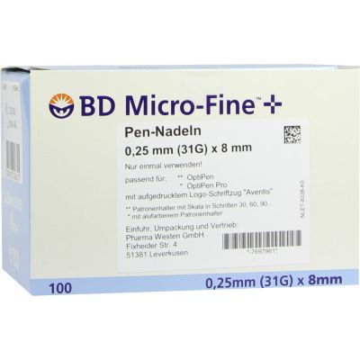 BD Micro Fine + 8 Nadeln 0.25x8mm