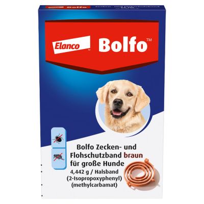 BOLFO Flohschutzband braun für große Hunde