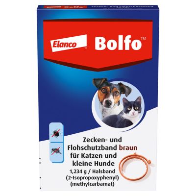 Bolfo Zecken- und Flohschutzhalsband Katze Braun