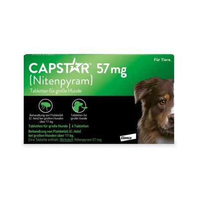 CAPSTAR 57 mg Tabletten f.grosse Hunde