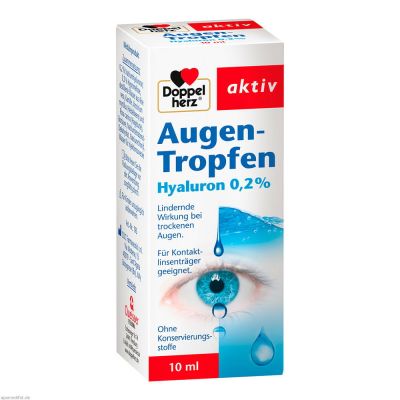 DOPPELHERZ aktiv Augen-Tropfen Hyaluron 0,2%