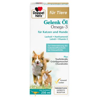DOPPELHERZ für Tiere Gelenk Öl für Hunde/Katzen