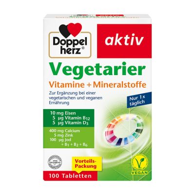 DOPPELHERZ Vegetarier Vitamine+Mineralstoffe Tabletten
