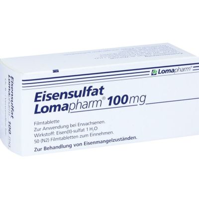 EISENSULFAT Lomapharm 100 mg Filmtabletten