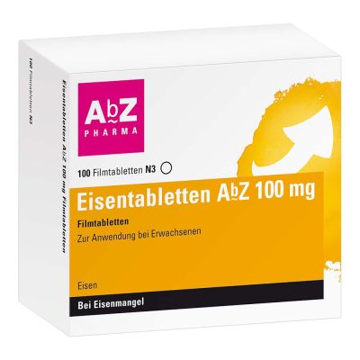 Eisentabletten AbZ 100 mg Filmtabletten