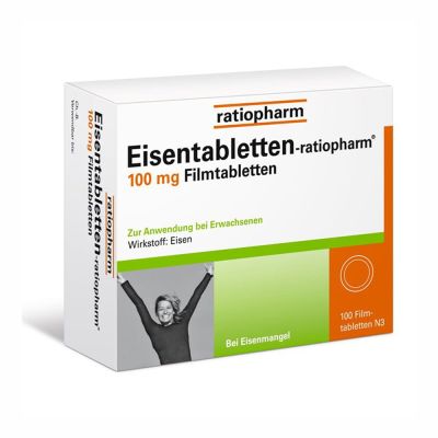EISENTABLETTEN-ratiopharm® 100 mg Filmtabletten