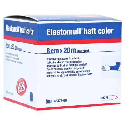 Elastomull haft color 20mx8cm blau Fixierbinde