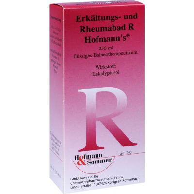 ERKÄLTUNGS- UND Rheumabad R Hofmann''s