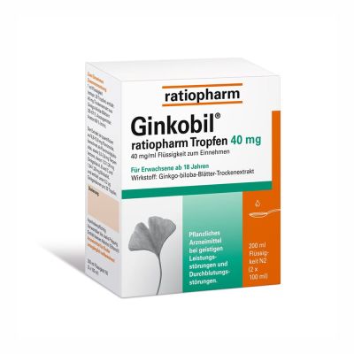 Ginkobil® ratiopharm 40mg mit Ginkgo biloba