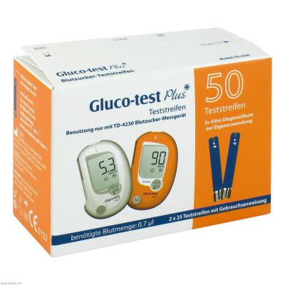 Gluco-test Plus Blutzuckerteststreifen