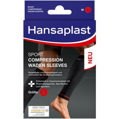 HANSAPLAST Sport Compression Waden-Sleeves Gr.L