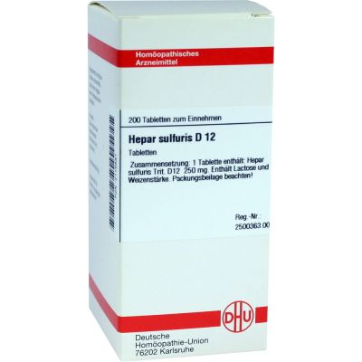 Hepar Sulfuris D 12 Tabletten