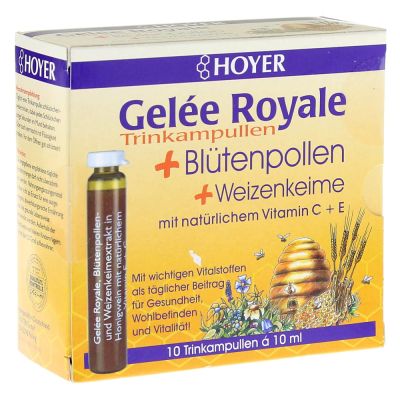 HOYER Gelee Royale+Blütenpollen+Weizenk.Trinkamp.