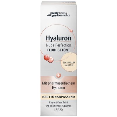 Hyaluron Nude Perfection Getöntes Fluid LSF 20 - sehr heller Hauttyp