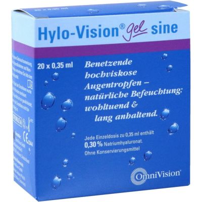 Hylo-Vision Gel sine benetzende Augentropfen