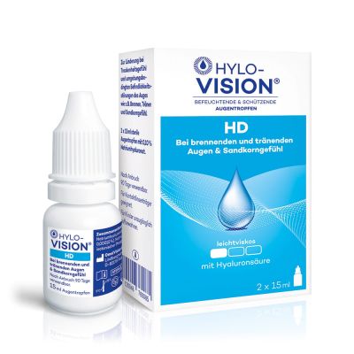 Hylo-Vision HD benetzende Augentropfen mit Hyaluronsäure