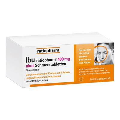 IBU RATIOPHARM 400 mg akut Schmerztabletten Filmtabletten