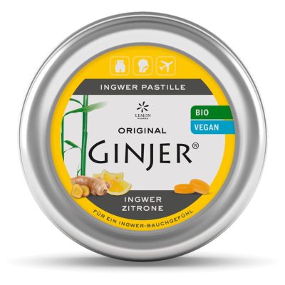 INGWER GINJER Pastillen Bio Zitrone