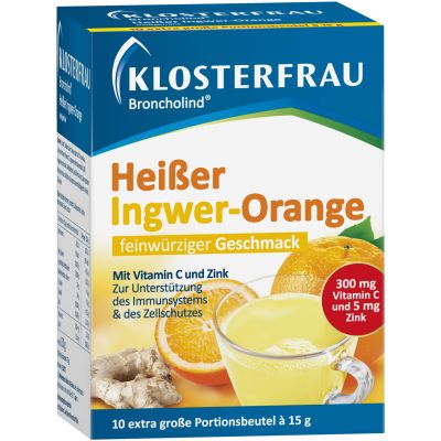 KLOSTERFRAU Broncholind heisser Ingwer-Orange Gran.