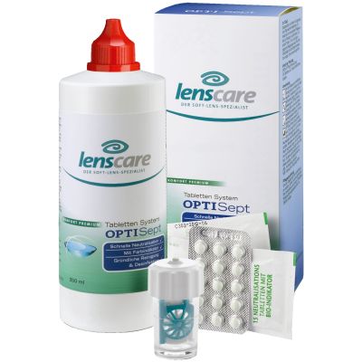 Lenscare OptiSept 350ml + 45 Tabletten + 1 Beh