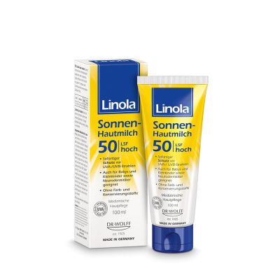 Linola Sonnen-Hautmilch LSF 50 hoch