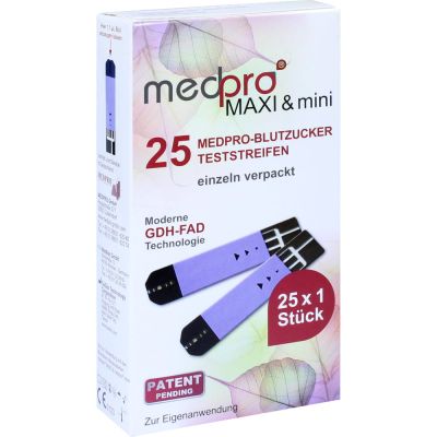 MEDPRO Maxi & mini Blutzucker Teststreif.einzeln