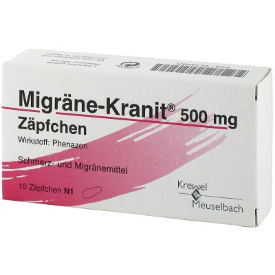 Migräne-Kranit 500mg Zäpfchen