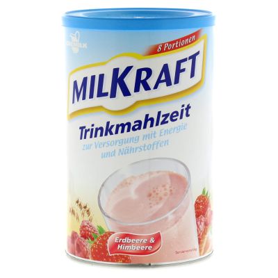 MILKRAFT Trinkmahlzeit Erdbeere-Himbeere Pulver