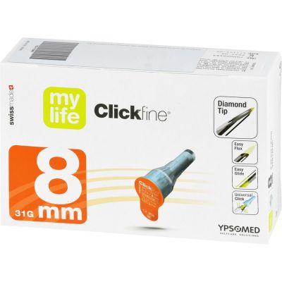 MYLIFE Clickfine Pen-Nadeln 8 mm 31 G