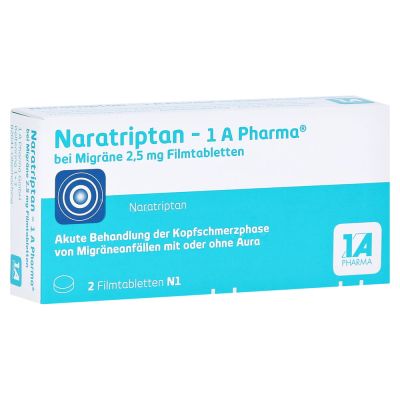 Naratriptan - 1 A Pharma bei Migräne 2.5mg Filmtab