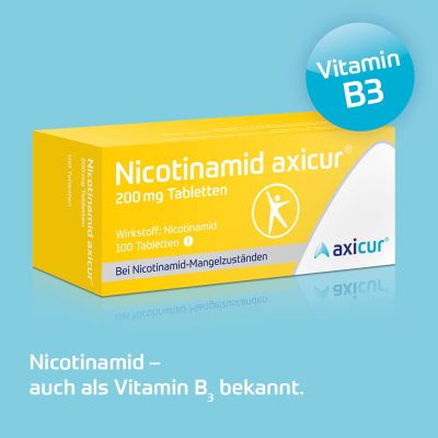 NICOTINAMID axicur 200 mg Tabletten