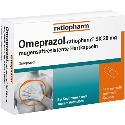 Omeprazol-ratiopharm SK 20mg magensaftres.Hartkap.