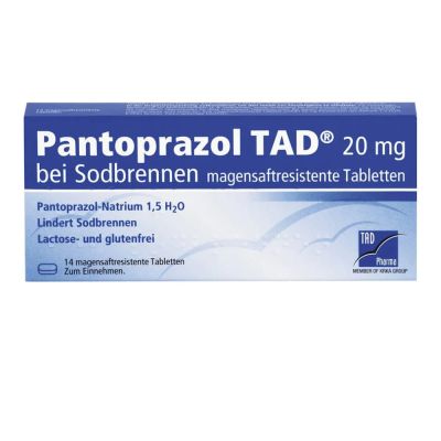PANTOPRAZOL TAD 20 mg bei Sodbrennen Tabletten