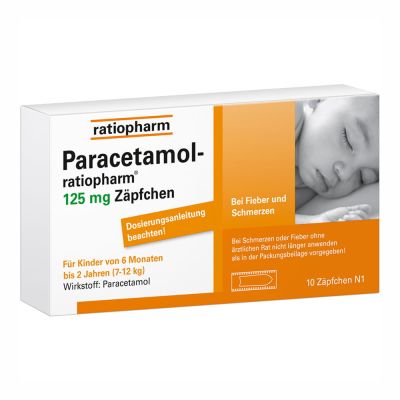 PARACETAMOL ratiopharm 125 mg Säuglinge Suppositorien