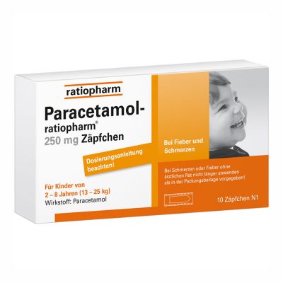 Paracetamol-ratiopharm 250mg Zäpfchen