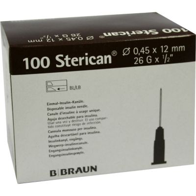 Sterican Ins.Einmalkanüle 26GX1/2 0.45X12mm