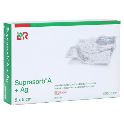 Suprasorb A+AG Antimikro Cal. Kompr.5x5cm