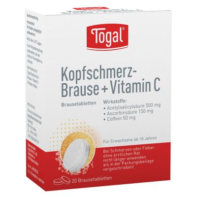 TOGAL Kopfschmerz-Brause + Vitamin C Brausetabletten