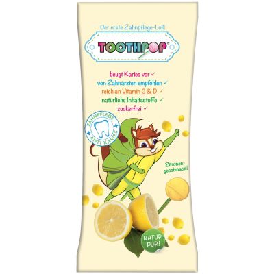 TOOTHPOP Zahnpflege-Lolli Zitronengeschmack