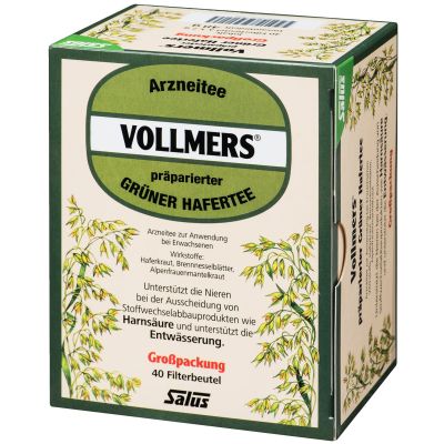 VOLLMERS Grüner Hafertee Filterbeutel