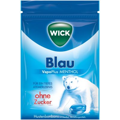 WICK Blau VapoPlus Menthol ohne Zucker
