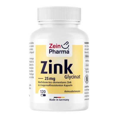 ZINK Glycinat 25 mg in magensaftresist.veg.Kaps.