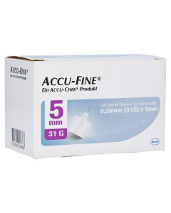 ACCU FINE sterile Nadeln f.Insulinpens 5 mm 31 G-100 St