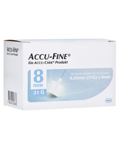 ACCU FINE sterile Nadeln f.Insulinpens 8 mm 31 G-100 St