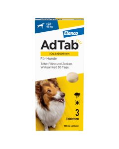 ADTAB 900 mg Kautabletten für Hunde &gt;22-45 kg