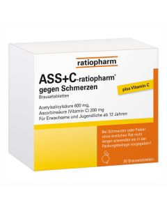 ASS + C-ratiopharm bei Fieber und Schmerzen-20 St