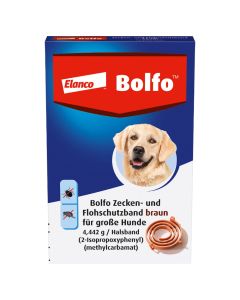 BOLFO Flohschutzband braun f.grosse Hunde