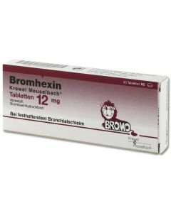 BROMHEXIN Krewel Meuselb.Tabletten 12mg